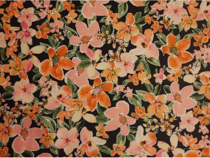 Single Jersey Printed Fabric - Flower Party